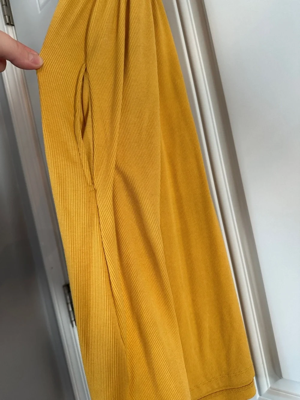 wild fable mustard yellow ribbed sundress - Picture 3 of 4
